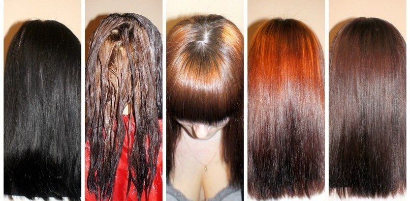 Какой получится цвет если черные волосы покрасить осветлителям